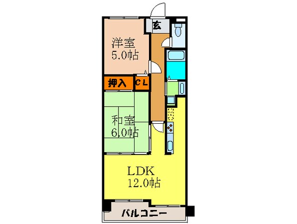 アミティ宝町の物件間取画像